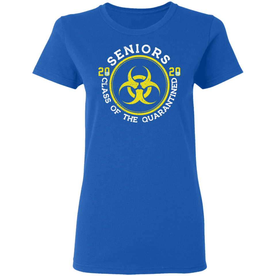 Womens Seniors 2020 Class of The Quarantined T-Shirt Quarantine Shirt