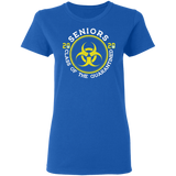 Womens Seniors 2020 Class of The Quarantined T-Shirt Quarantine Shirt