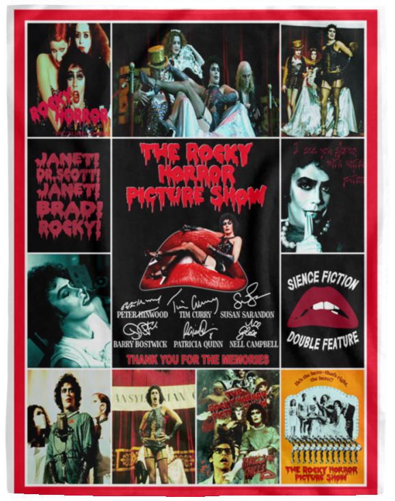The Rocky Horror Picture Show Fleece Sherpa Throw Quilt Blanket for Bedroom Sofa VPL Cozy Plush Fleece Blanket - 60x80