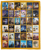 Wall-E Blanket WALL-E Robot Quilt Fleece Sherpa Throw Blanket VPM Cozy Plush Fleece Blanket - 50x60