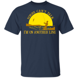 Sunset Sorry Can't Talk I'm On Another Line Fishing Shirt T-Shirt for Mens