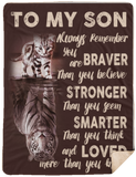 To My Son Blanket, To My Son From Mom Blanket, To My Son From Mom Gifts, To My Son Gifts, To My Son Birthday Gift - Sherpa Blanket - 60"x80"