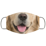 Funny 3D Golden Retriever Dog Mom Dad Reusable Washable Face Mask Women Men for Dust Protection