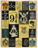Harry Potter Blanket, Harry Potter Fleece, Sherpa Blanket Soft and Warm - VPL Cozy Plush Fleece Blanket - 60x80
