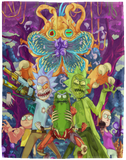 Rick And Morty Blanket, American Cartoon Fleece, Sherpa Blanket VPL Cozy Plush Fleece Blanket - 60x80