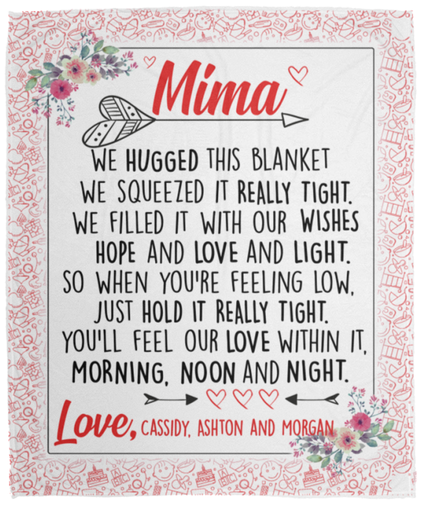 Cassidy, Ashton and Morgan - mima VPM Cozy Plush Fleece Blanket - 50x60