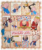 Porky Pig Blanket, Porky Pig - Looney Tunes Fleece, Sherpa Blanket VPM Cozy Plush Fleece Blanket - 50x60