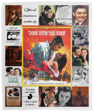 Gone With The Wind Blanket, Gone With The Wind Fleece, Sherpa Blanket V2 VPM Cozy Plush Fleece Blanket - 50x60
