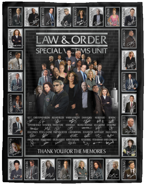 Law & Order Special Victims Unit Blanket TV Series Quilt Fleece Sherpa Throw VPL Cozy Plush Fleece Blanket - 60x80