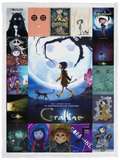 Coraline Blanket, Coraline Jones Fleece, Sherpa Blanket VPS Cozy Plush Fleece Blanket - 30x40
