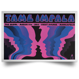 POSLA Satin Landscape Poster 	 Tame Impala Psychedelic Rock Band Poster Hot Gift - No Frame (24 X 16 (Horizontal))