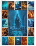 Godzilla Blanket, Godzilla King of the Monsters Fleece, Sherpa Blanket VPL Cozy Plush Fleece Blanket - 60x80