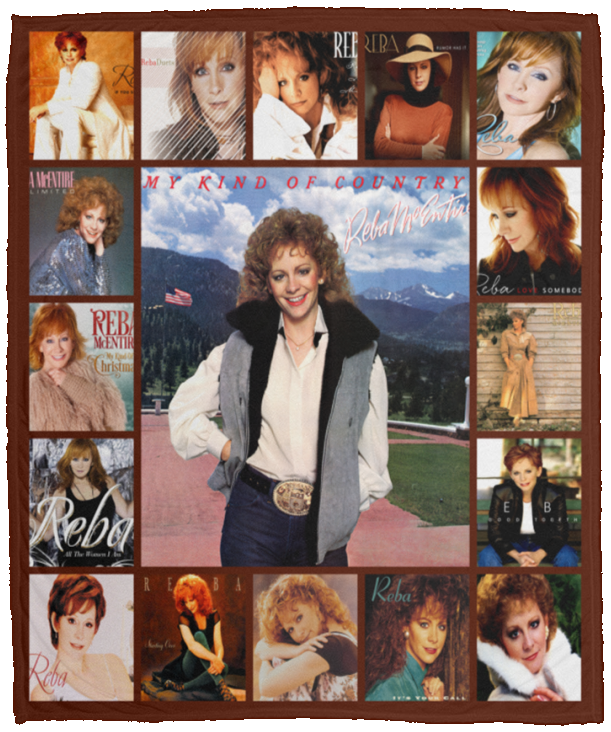 Reba Mcentire Blanket Reba Mcentire For Fans Quilt Fleece Sherpa Warm and Soft VPM Cozy Plush Fleece Blanket - 50x60