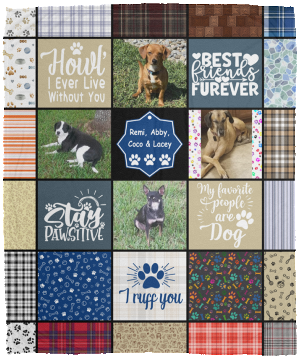 Remi   Abby   Coco   Lacey - VPM Cozy Plush Fleece Blanket - 50x60