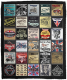 Triumph Motorcycles Blanket Triumph For Fans Quilt Fleece Sherpa Blanket - VPM Cozy Plush Fleece Blanket - 50x60