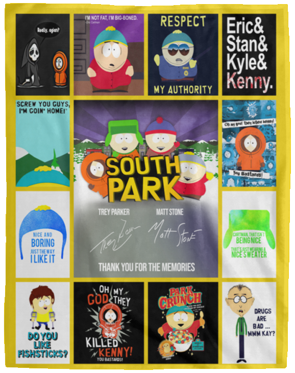 South Park Blanket, South Park TV Series Fleece Blanket VPL Cozy Plush Fleece Blanket - 60x80