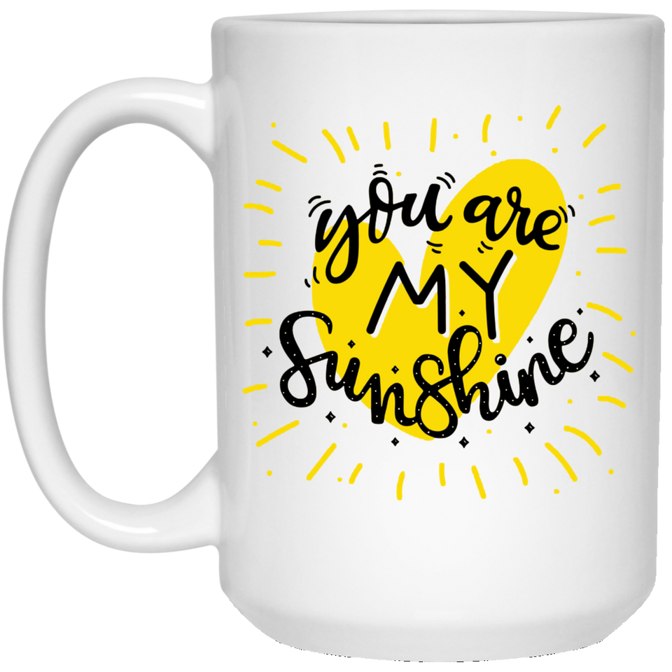Jyotis - You Are My Sunshine Mug & Necklace Gift Set -Coffee Mugs & Jewelry With Quotes -Best Birthday, Valentines Day, Mothers Day Gifts for Mom, Women, Daughter, Her, Wife 15Oz