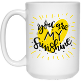 Jyotis - You Are My Sunshine Mug & Necklace Gift Set -Coffee Mugs & Jewelry With Quotes -Best Birthday, Valentines Day, Mothers Day Gifts for Mom, Women, Daughter, Her, Wife 15Oz