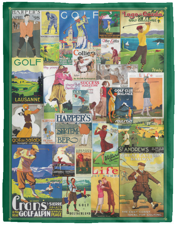 Golf Blanket - Golf Around The World - Best Gift for Golfer Blanket, Fleece or Sherpa Blankets Mother's Day, Father's Day, Christmas Birthday Present Blankets, Gift Idea Version 1 VPL Cozy Plush Fleece Blanket - 60x80