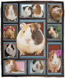 Guinea pig Blanket, Cute Guinea pig 3D Fleece, Sherpa Blanket VPM Cozy Plush Fleece Blanket - 50x60