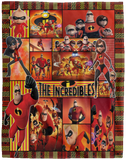 The Incredibles Blanket, The Incredibles Cartoon Movie Fleece, Sherpa Blanket - VPL Cozy Plush Fleece Blanket - 60x80