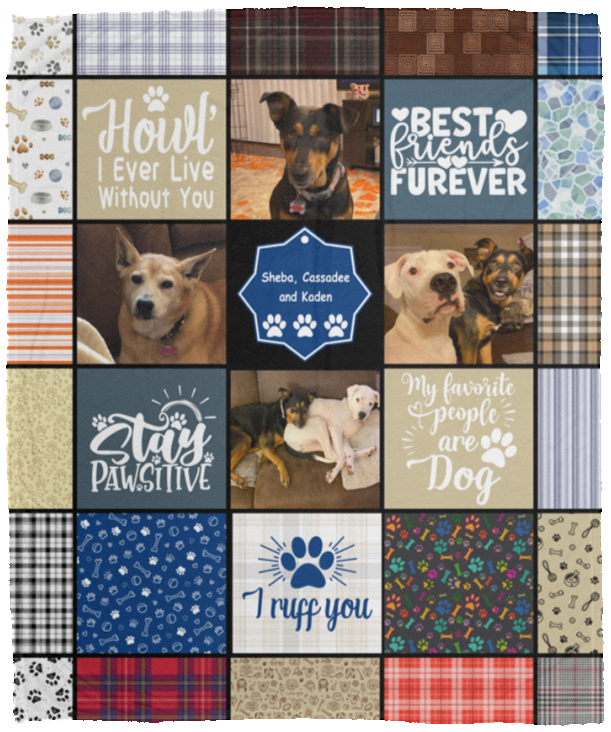 Sheba, Cassadee, and Kaden - VPM Cozy Plush Fleece Blanket - 50x60