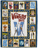 The Venture Bros Blanket, The Venture Bros TV Series Fleece, Sherpa Blanket VPL Cozy Plush Fleece Blanket - 60x80