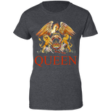Queen women's Vintage Crest Logo T-shirt Freddie Rockstar Legend T-Shirt Vintage