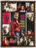 James Dean Rebel Without a Cause Fleece, Sherpa Blanket, James Dean Quilt VPS Cozy Plush Fleece Blanket - 30x40