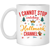 I cannot stop watching the Hallmark Channel Coffee Mug Tea Cup, Hallmark Movies, Hallmark Christmas Mug, Christmas Mug, Christmas Gift, Dirty Santa Gift 11Oz