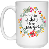 Jyotis - You're The She To My Nanigans Mug, Worlds Okayest Novelty Gifts For Best Friends, True Friendship Tea Cups, Awesome Presents For Men, Nice Drinkware For Women 15OZ