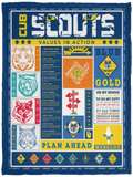 Cub Scout Blanket Blanket, Fleece or Sherpa Blankets Mother's Day, Father's Day, Christmas Birthday Present Blankets, Gift Idea - VPS Cozy Plush Fleece Blanket - 30x40