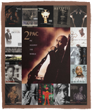 Tupac Shakur Blanket, 2Pac Rapper Fleece, Sherpa Blanket For Fans VPM Cozy Plush Fleece Blanket - 50x60