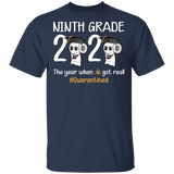 Ninth Grade The Year When Shit Got Real Quarantined Shirt Adult T-Shirt