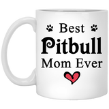 Jyotis - Best Pitbull Mom Ever Dog Puppy Supplies Gift Coffee Mug, Funny Dog Mug, Dog Mug, Coffee Mug for Dog Lover, Dog Coffee Mug, Dog Lover Gift 11oz