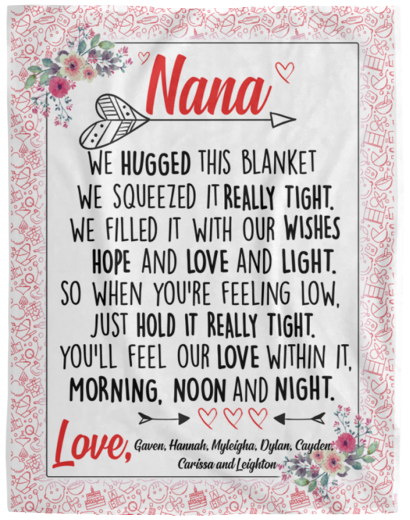 Gaven, Hannah, Myleigha, Dylan, Cayden, Carissa and Leighton - VPL Cozy Plush Fleece Blanket - 60x80