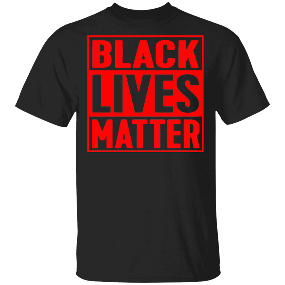 Black Lives Matter T-Shirt I Cant Breathe All Size (S-5XL) + Color  Red BLM - Mens