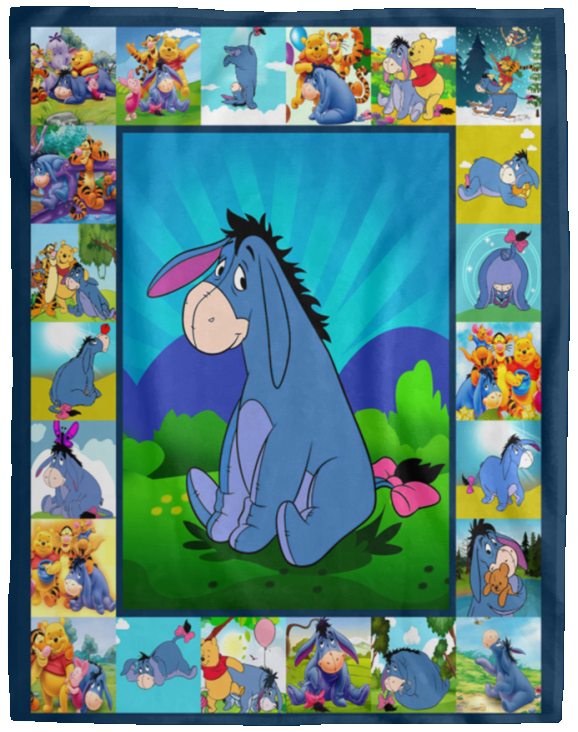 Eeyore Blanket, Pooh And Friends Fleece Blanket, Winnie The Pooh Sherpa Blanket VPL Cozy Plush Fleece Blanket - 60x80