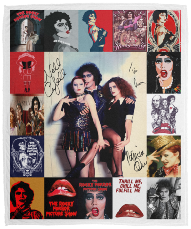Horror Movie Blanket, The Rocky Horror Picture Show Fleece, Sherpa Blanket VPM Cozy Plush Fleece Blanket - 50x60