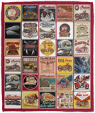 Indian Blanket Motorcycle Fleece Sherpa Blanket Quilt Supper Soft Lightweight Blanket for Bedroom Living Room Sofa VPM Cozy Plush Fleece Blanket - 50x60