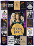 Hocus Pocus Blanket Halloween Quilt - VPS Cozy Plush Fleece Blanket - 30x40