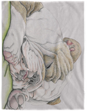 Sleepy English Bulldog - VPL Cozy Plush Fleece Blanket - 60x80