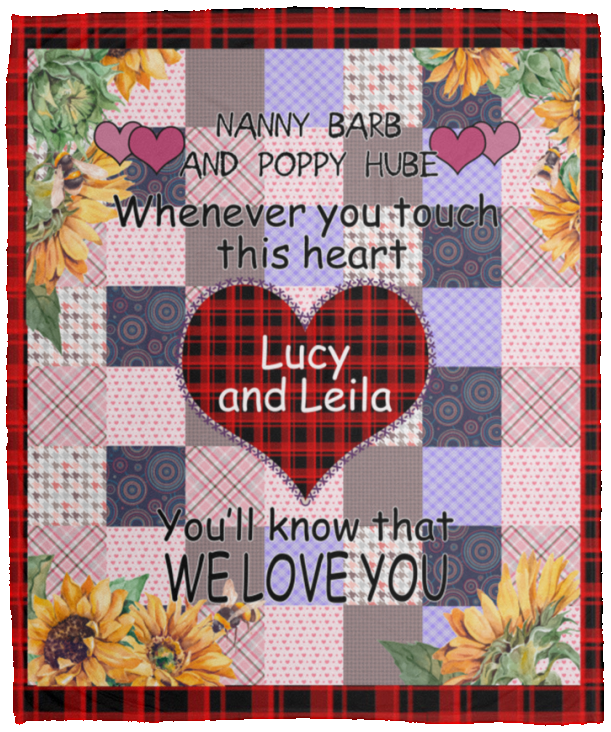Lucy and Leila 50x60 - VPM Cozy Plush Fleece Blanket - 50x60