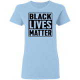 Black Lives Matter T-Shirt I Cant Breathe All Size (S-5XL) + Color  Black BLM Womens