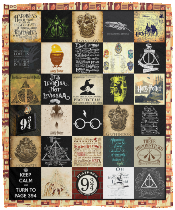 Harry Potter Blanket, Hogwarts School Fleece Sherpa Blanket Gift For Fans VPM Cozy Plush Fleece Blanket - 50x60