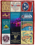 Tennessee Blanket, Tennessee State Fleece, Sherpa Blanket VPL Cozy Plush Fleece Blanket - 60x80
