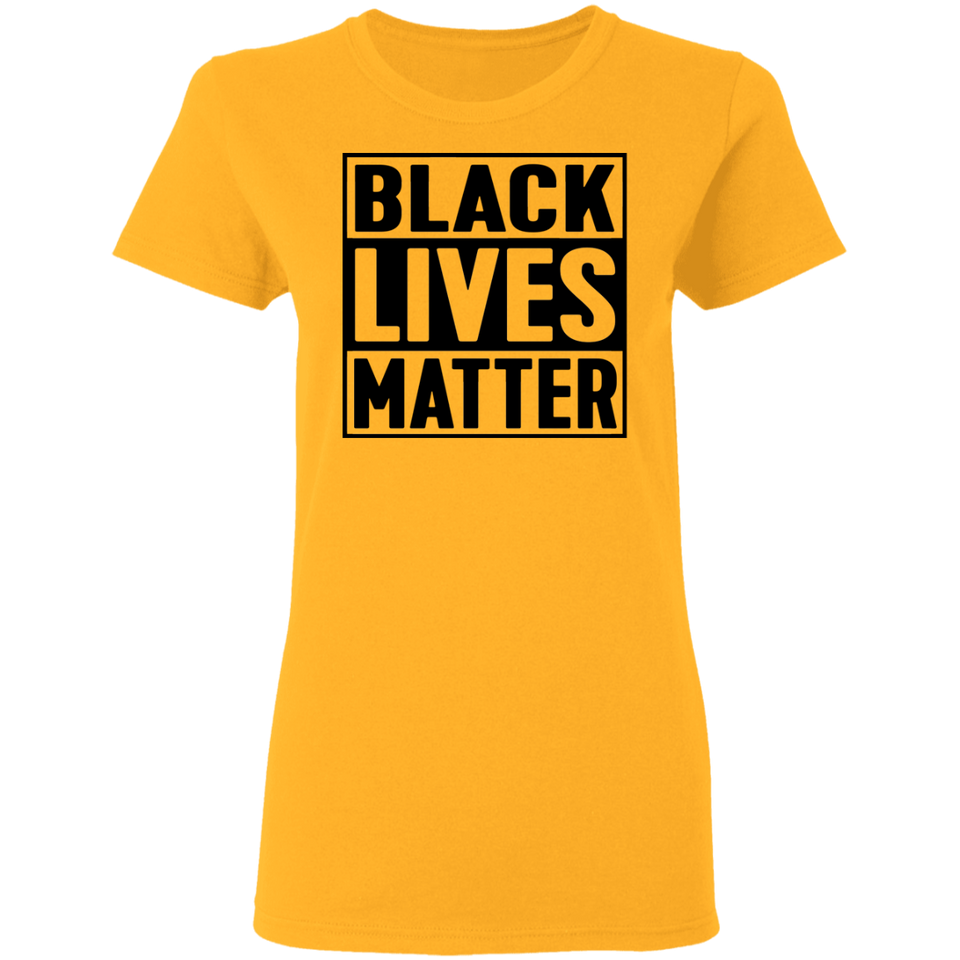 Black Lives Matter T-Shirt I Cant Breathe All Size (S-5XL) + Color  Black BLM Womens