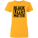 Black Lives Matter T-Shirt I Cant Breathe All Size (S-5XL) + Color  Black BLM Womens