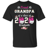 Proud Grandpa of A Class of 2020 Graduate T-Shirt Quarantined Floral Shirt