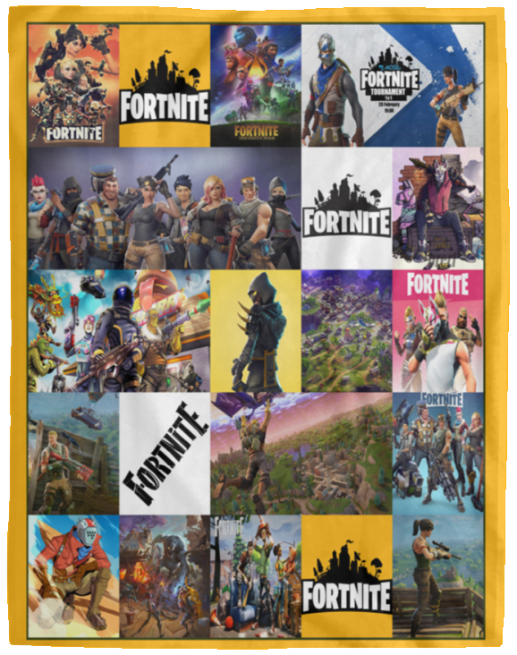 Fortnite Supersoft Blanket, Fortnite Fleece, Sherpa, Blanket VPL Cozy Plush Fleece Blanket - 60x80